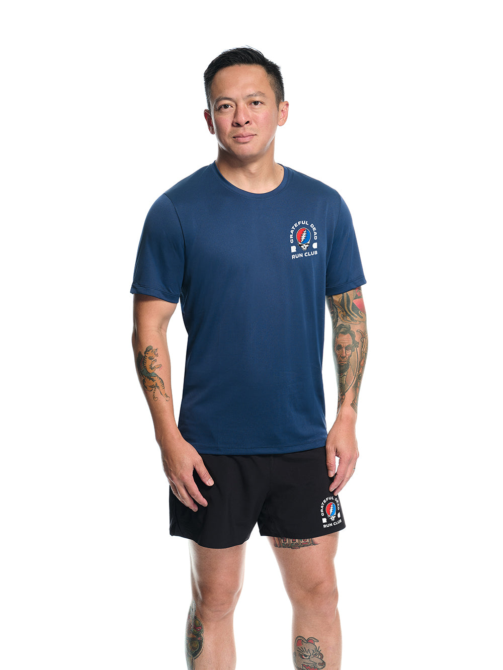Men's Prevail SS Tee Navy Core Logo