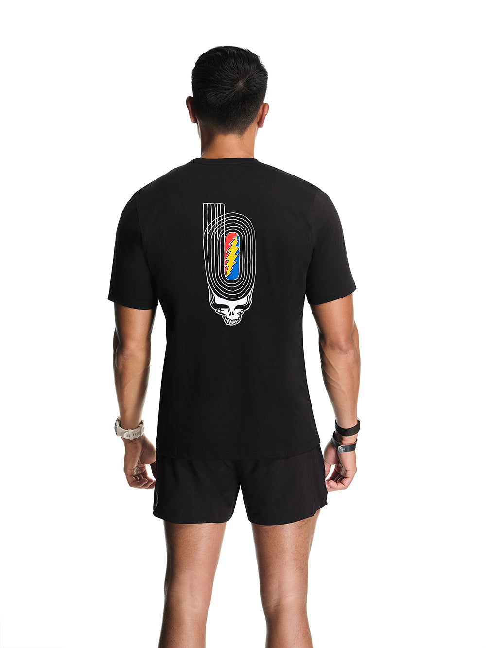 Men's 365 Eco Tee Black Track Logo