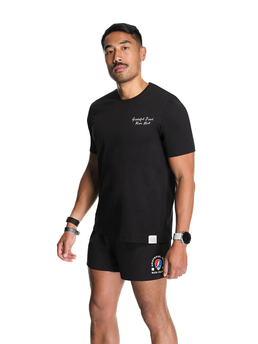 Men's 365 Eco Tee Black Track Logo