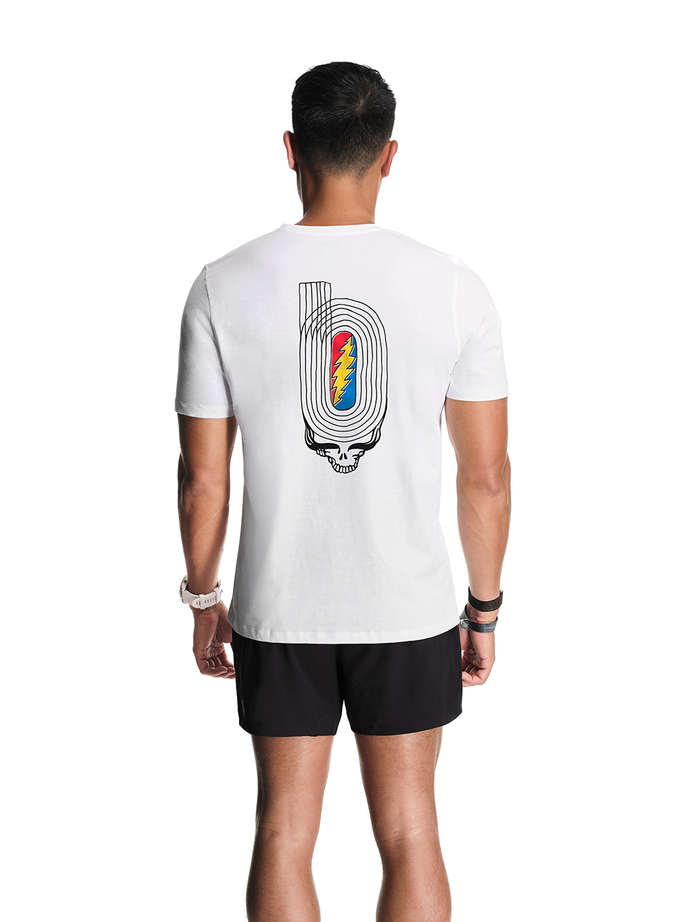 Men's 365 Eco Tee White Track Logo