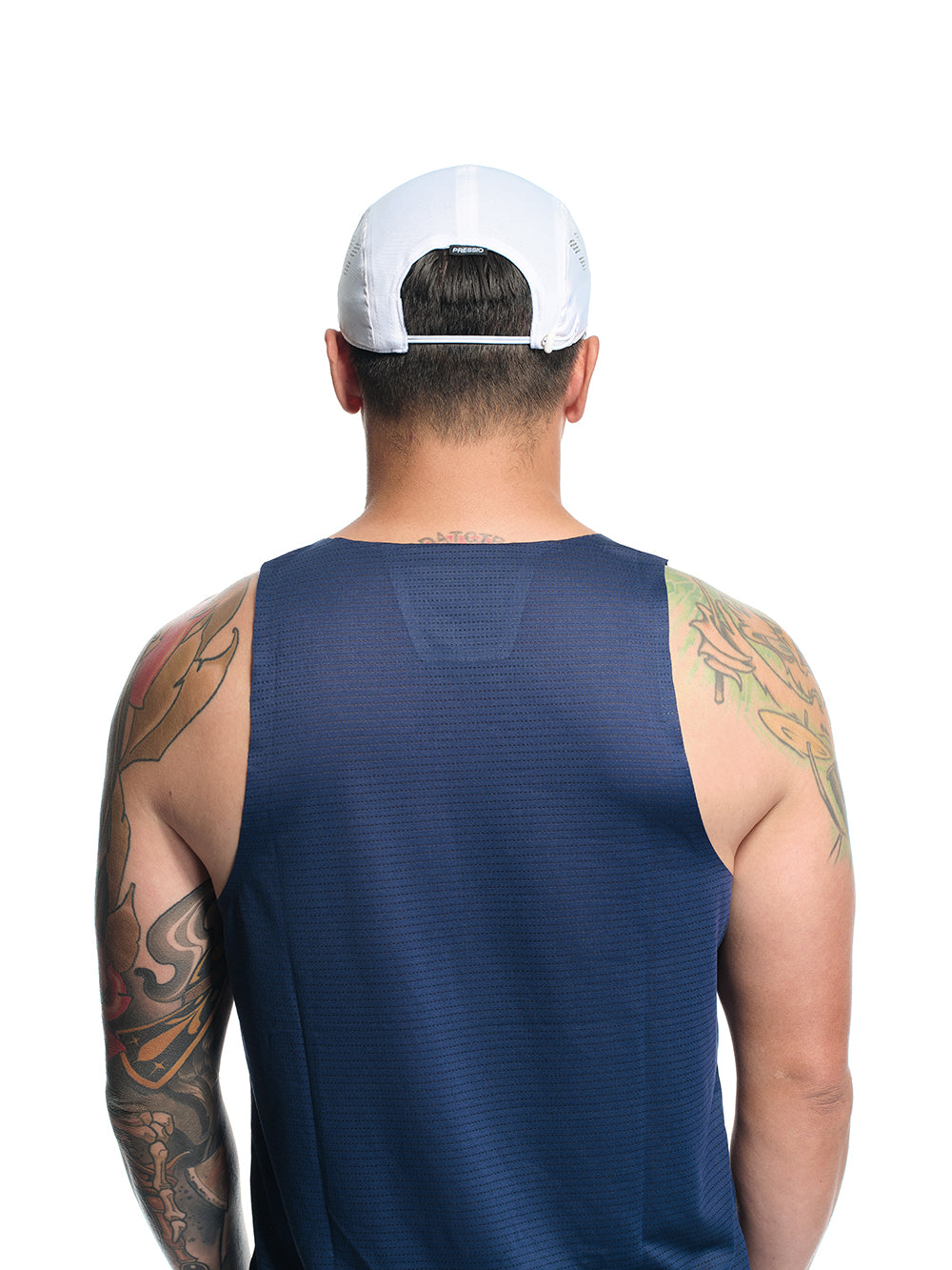 Men's Prevail Singlet Navy Bolt Logo
