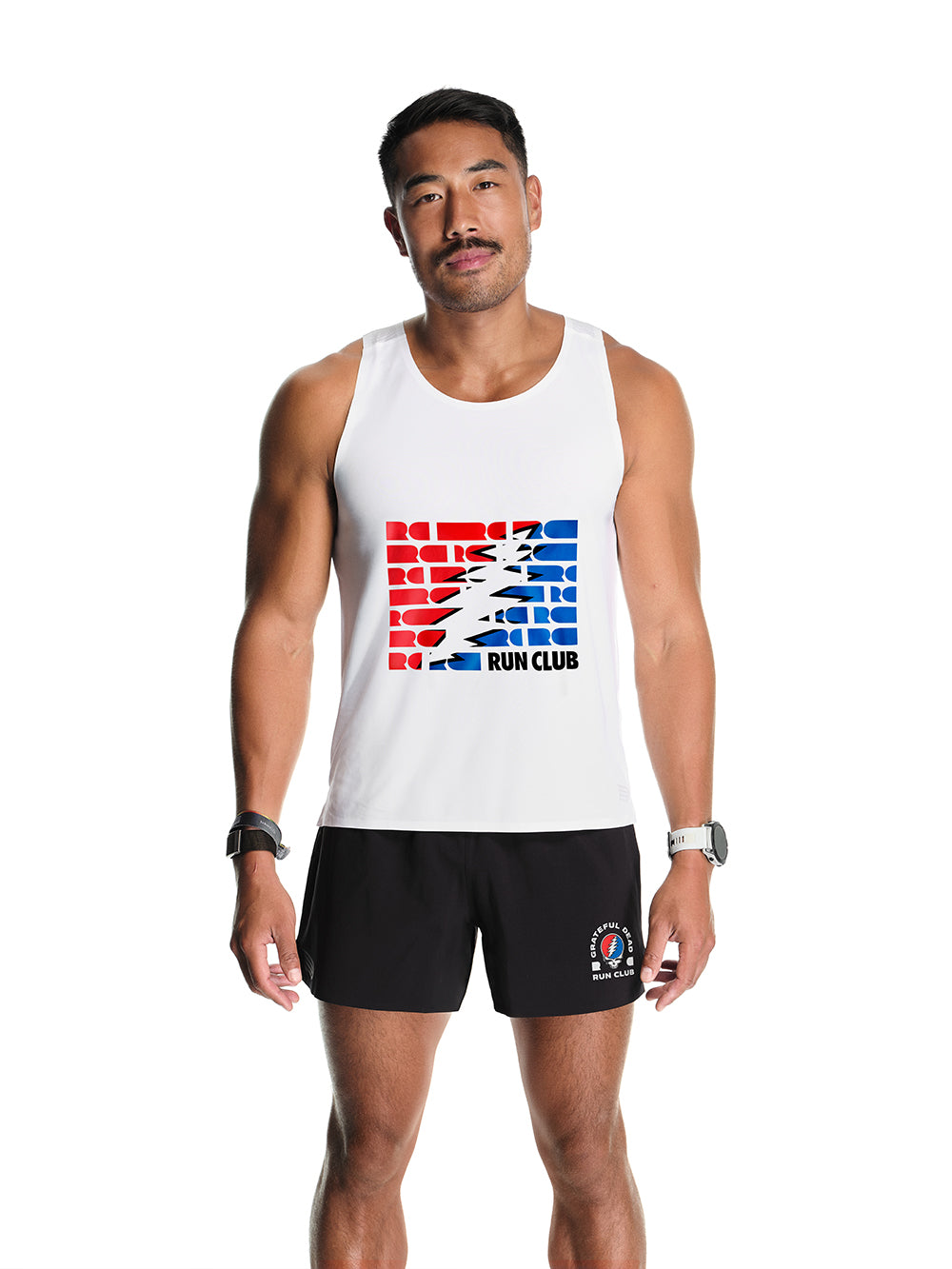 Men's Prevail Singlet White Bolt Logo
