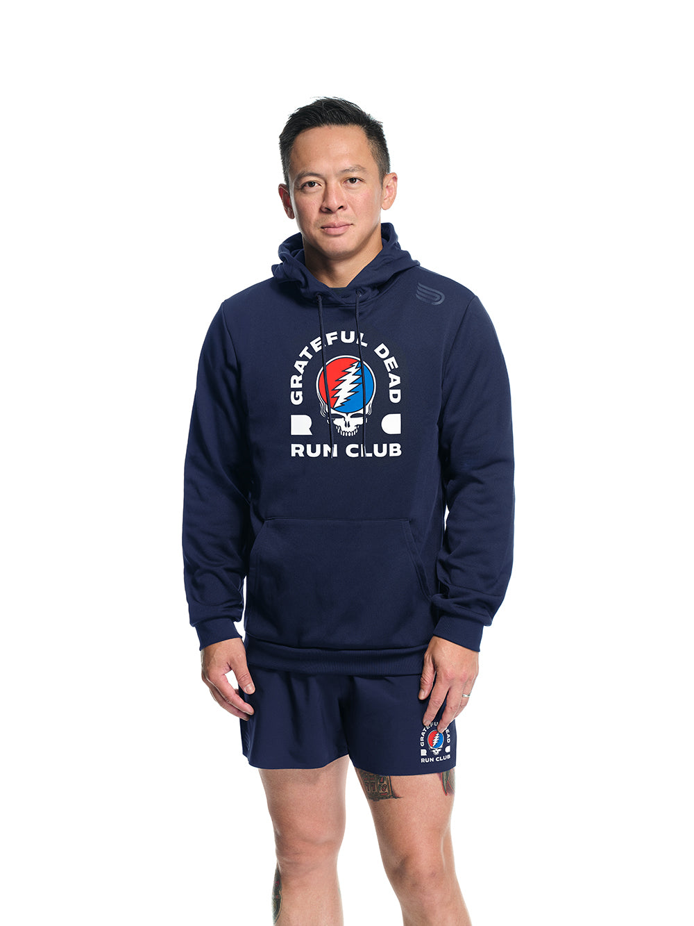 Men's Renew Hoodie Navy Core Logo