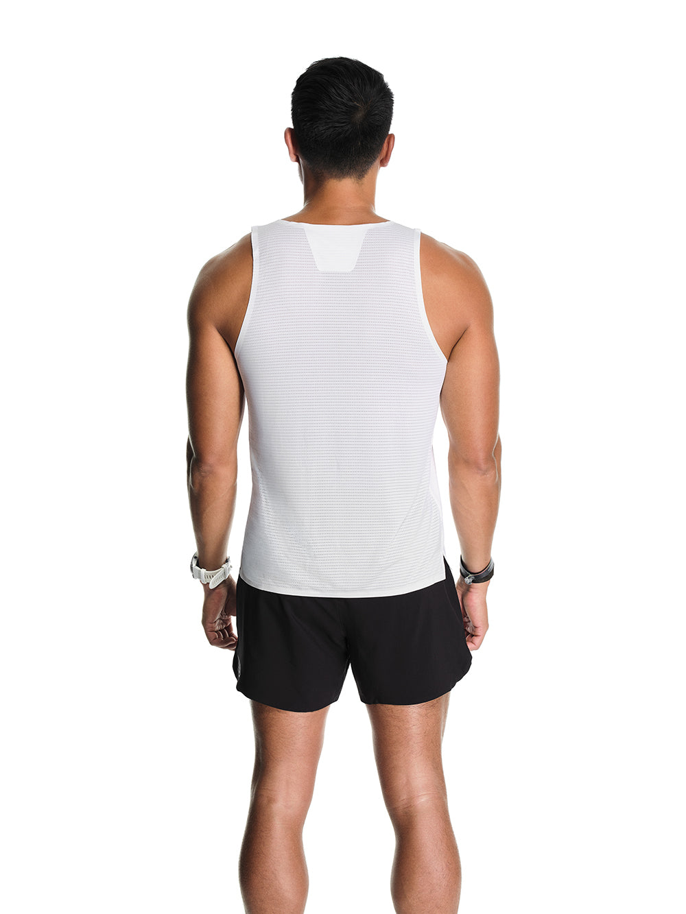 Men's Prevail Singlet White Core Logo