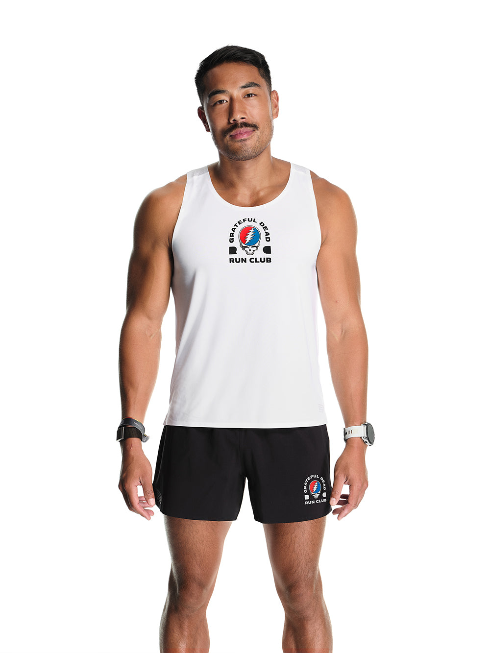 Men's Prevail Singlet White Core Logo