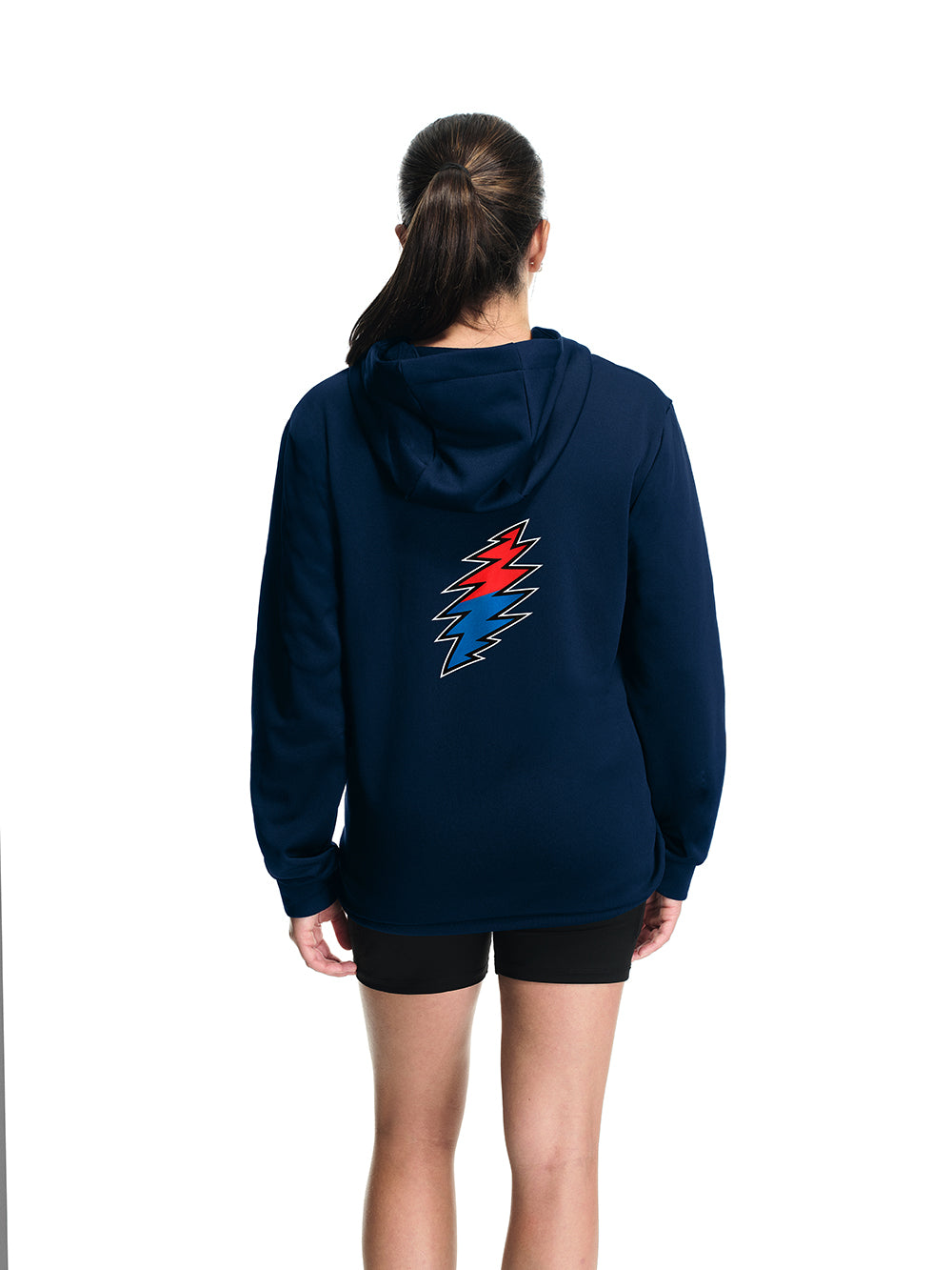 Women's Renew Hoodie Navy Core Logo