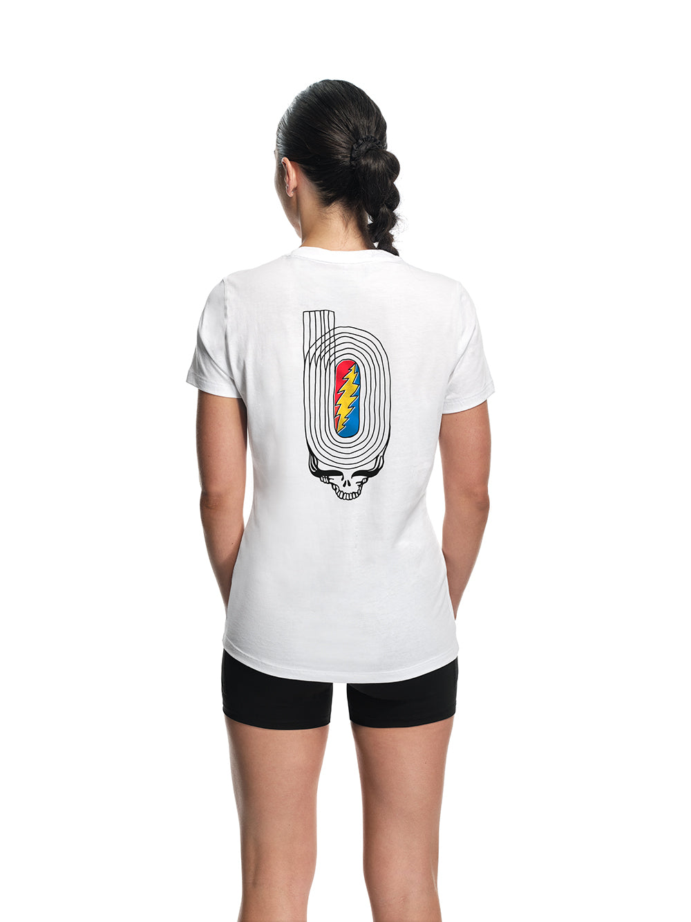 Women's 365 Eco Tee White Track Logo