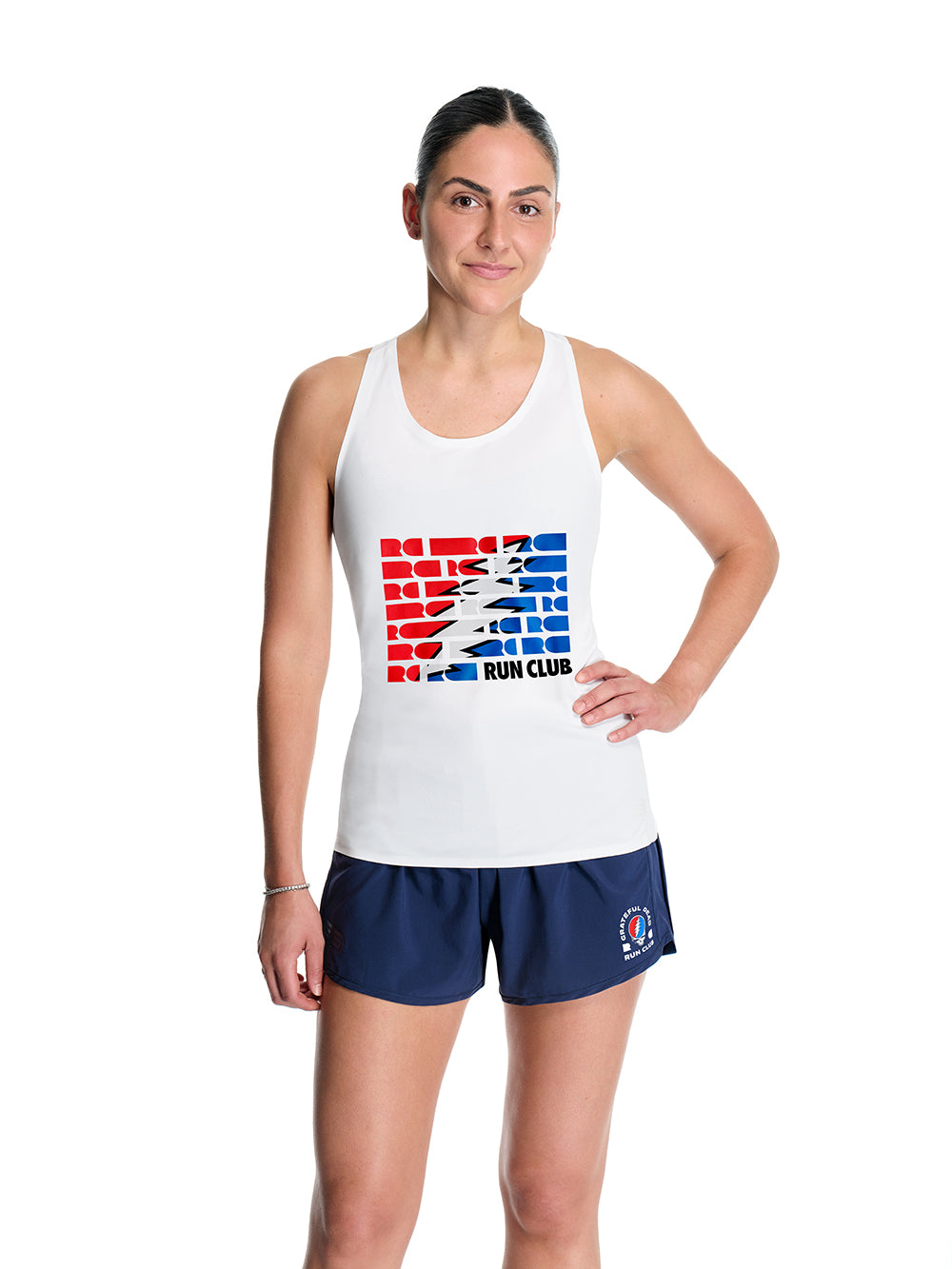 Women's Prevail Singlet White Bolt Logo