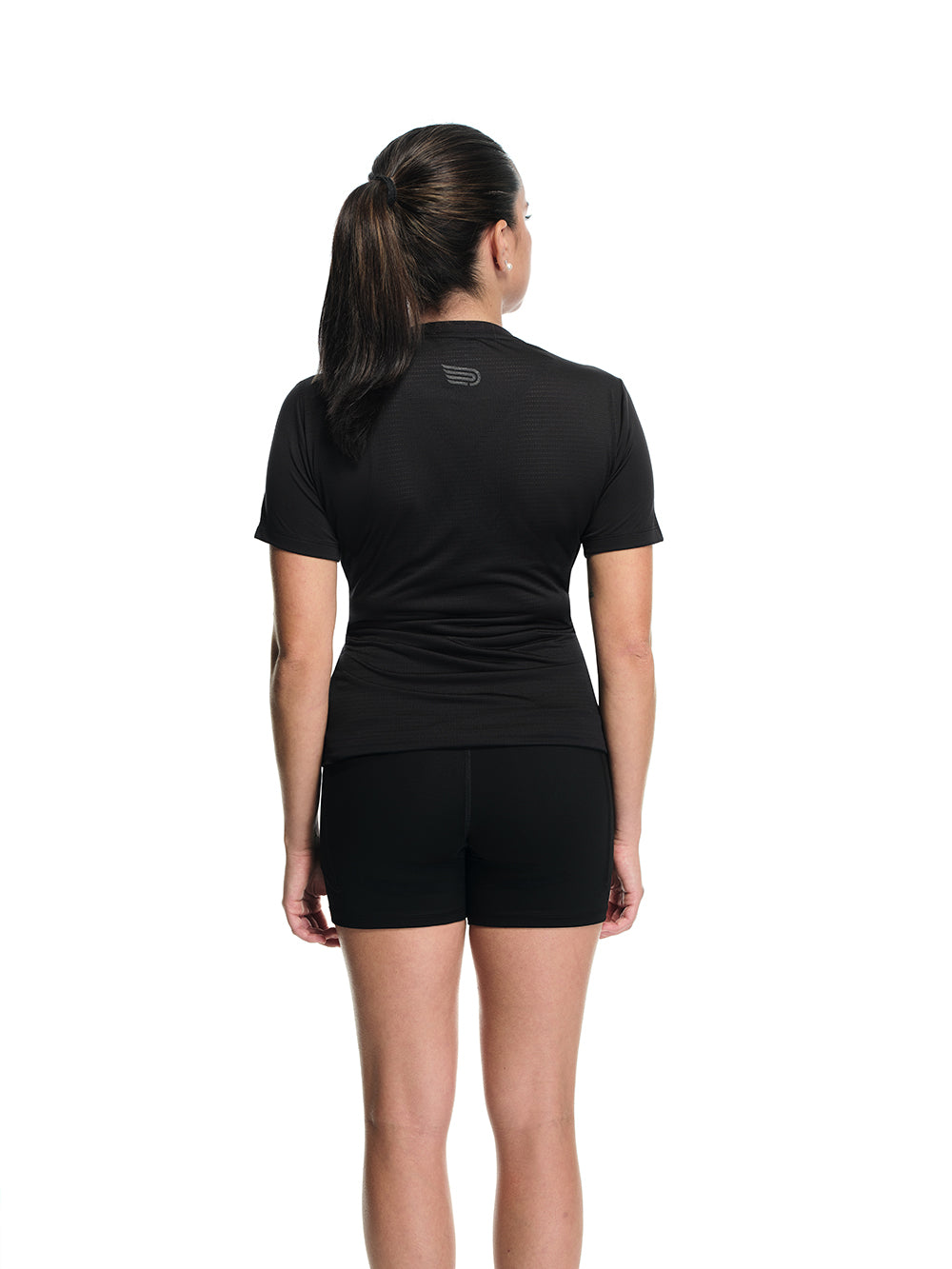 Women's Prevail SS Tee Black Core Logo