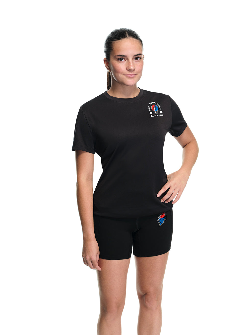 Women's Prevail SS Tee Black Core Logo