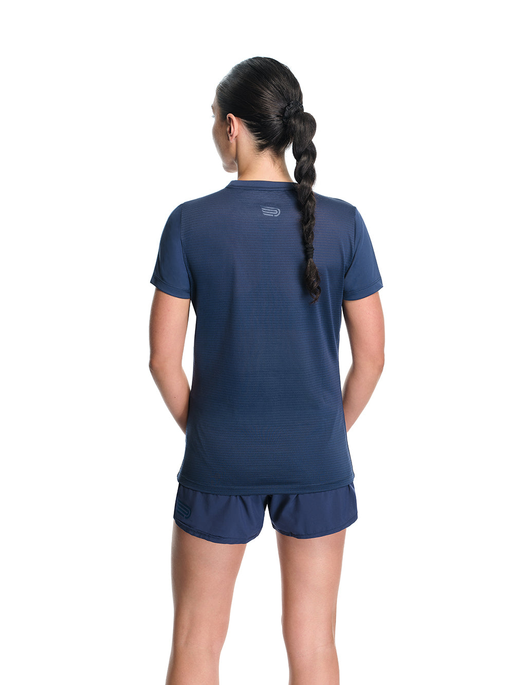 Women's Prevail SS Tee Navy Core Logo