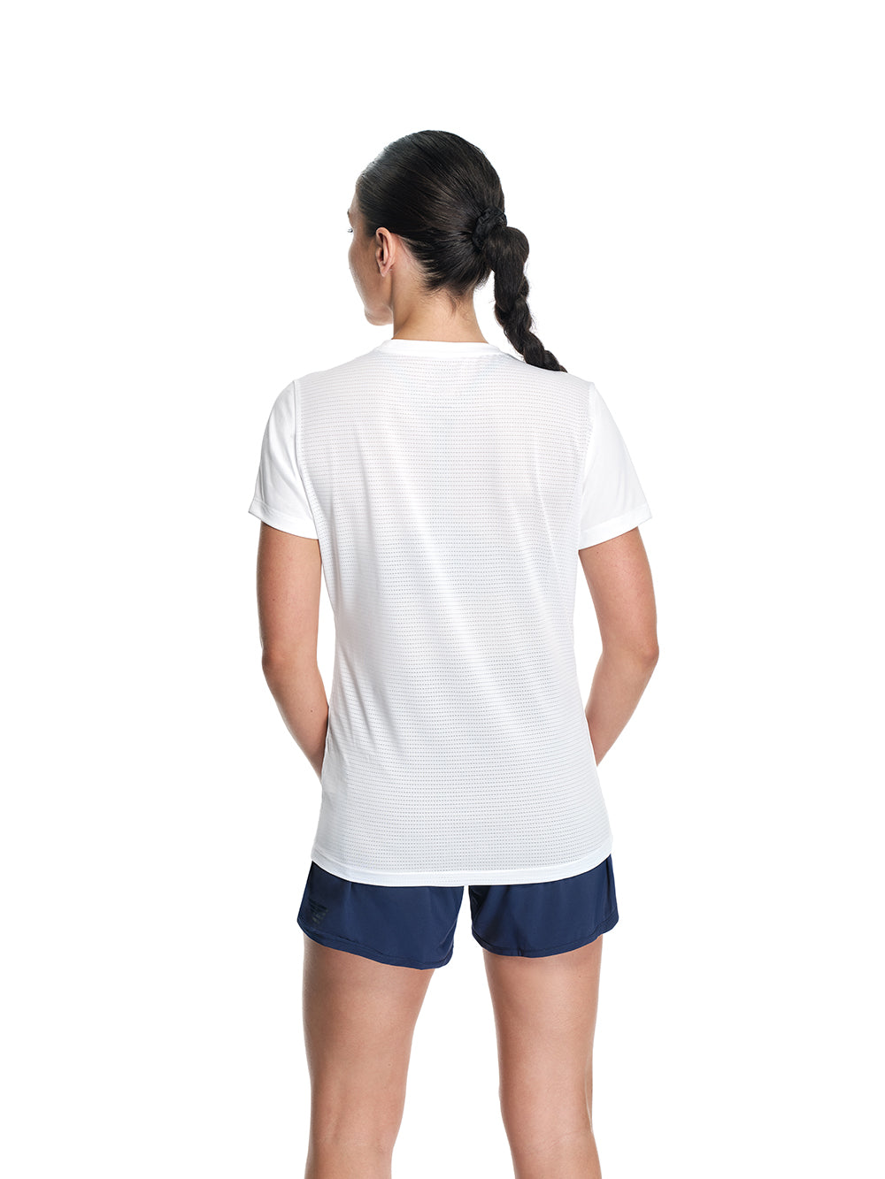 Women's Prevail SS Tee White Core Logo