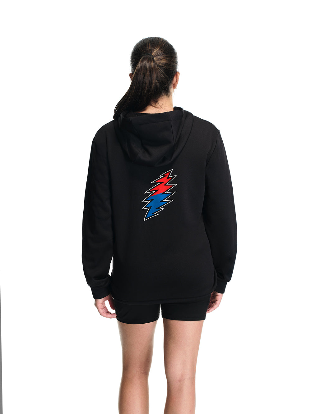 Women's Renew Hoodie Black Core Logo