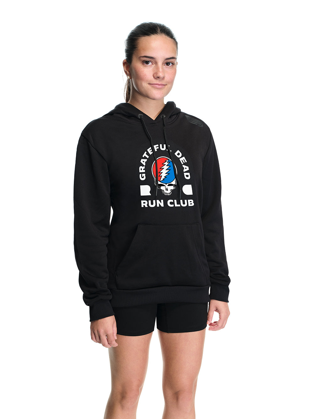 Women's Renew Hoodie Black Core Logo