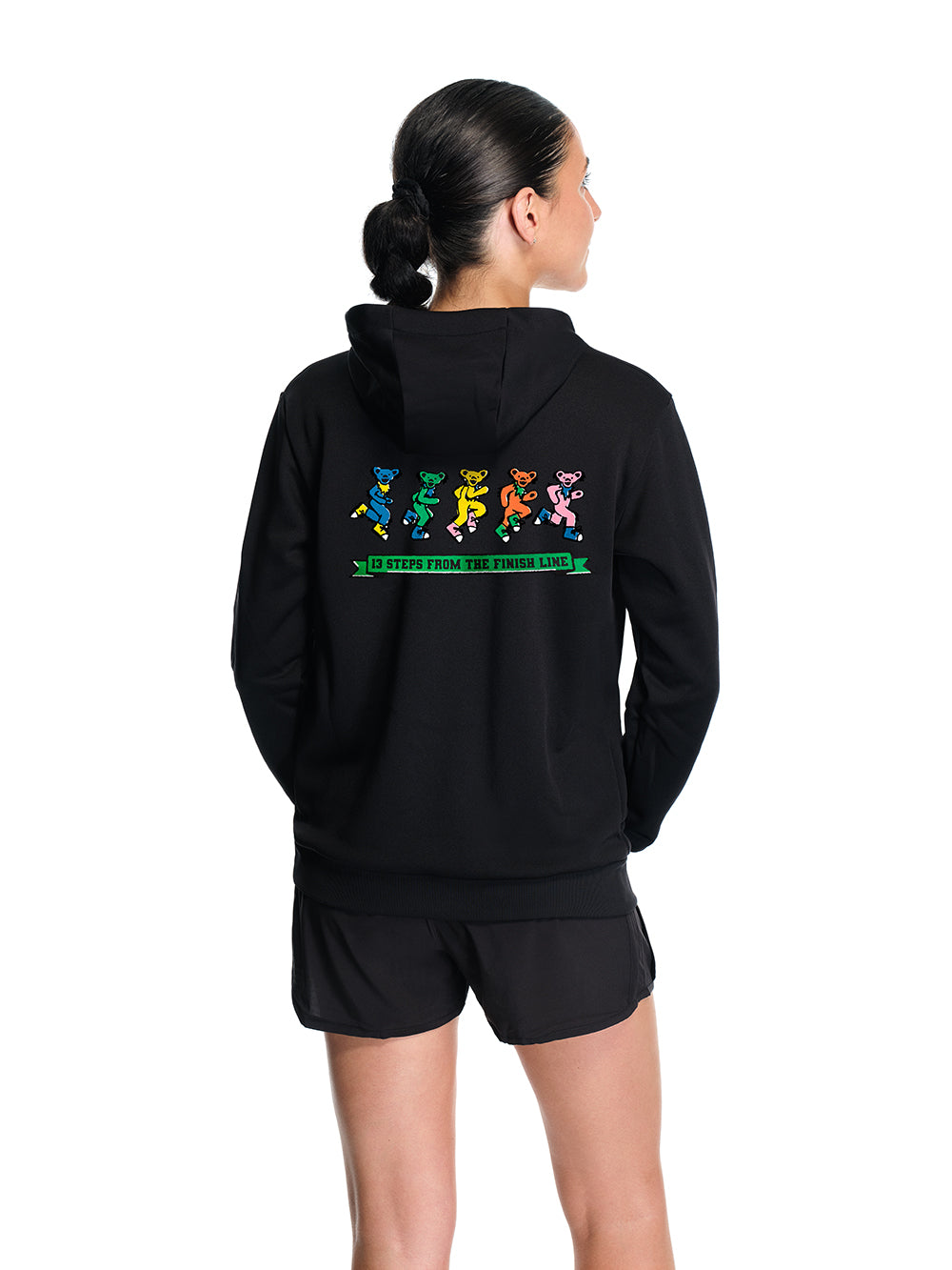 Women's Renew Hoodie Black Dancing Bears