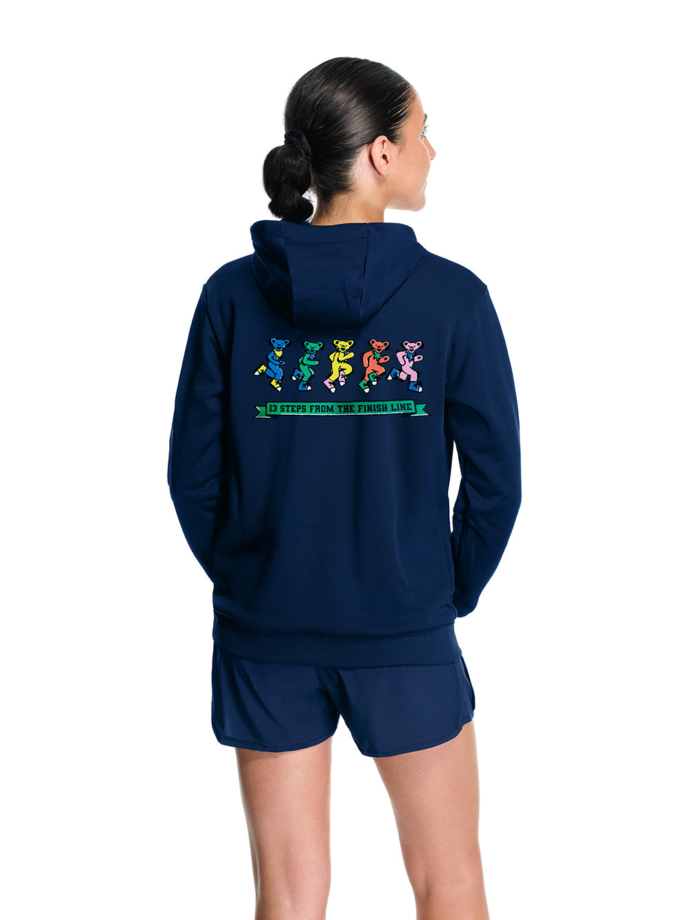 Women's Renew Hoodie Navy Dancing Bears